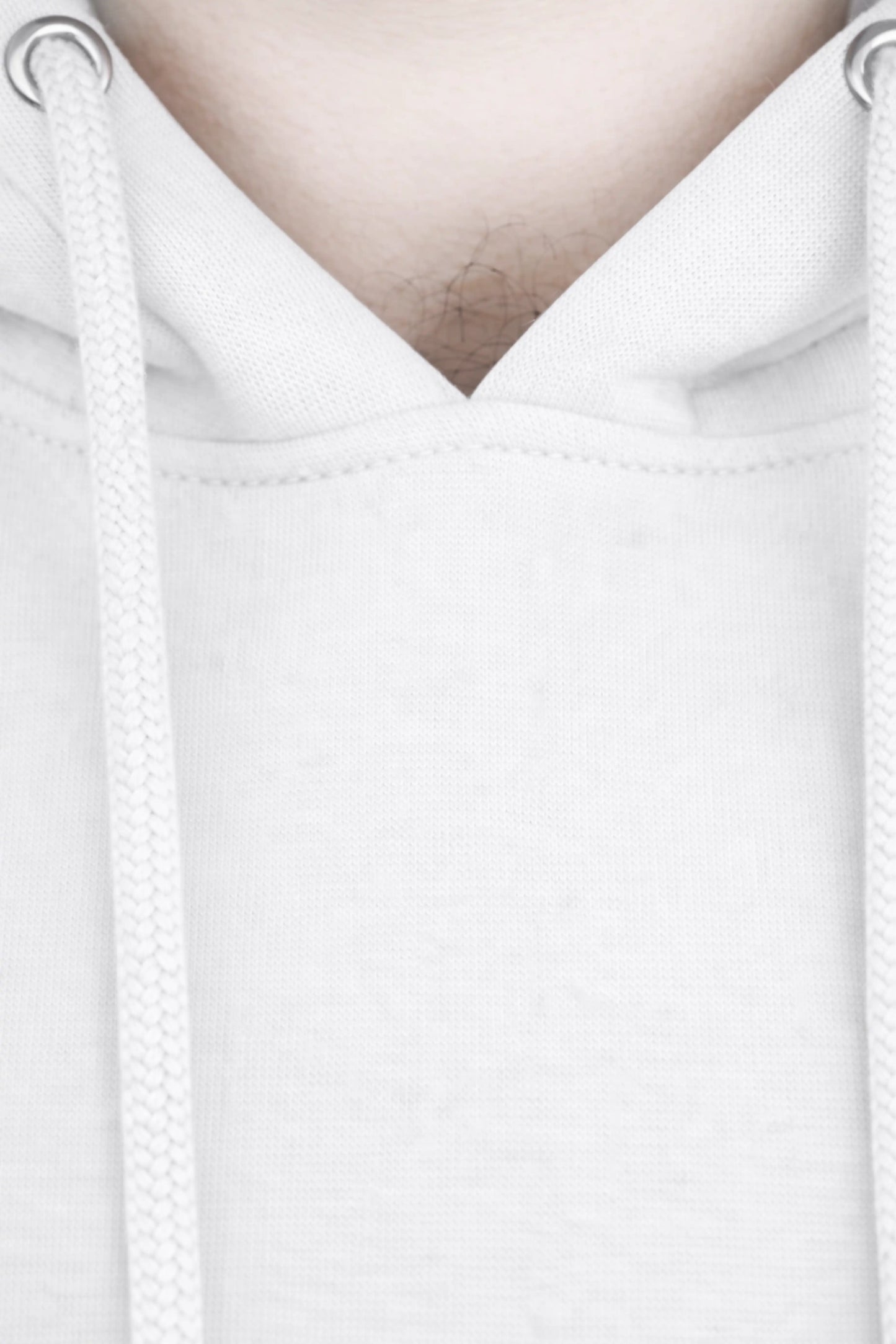 Jigerz Men’s Premium Cotton Pullover Hoodie – White