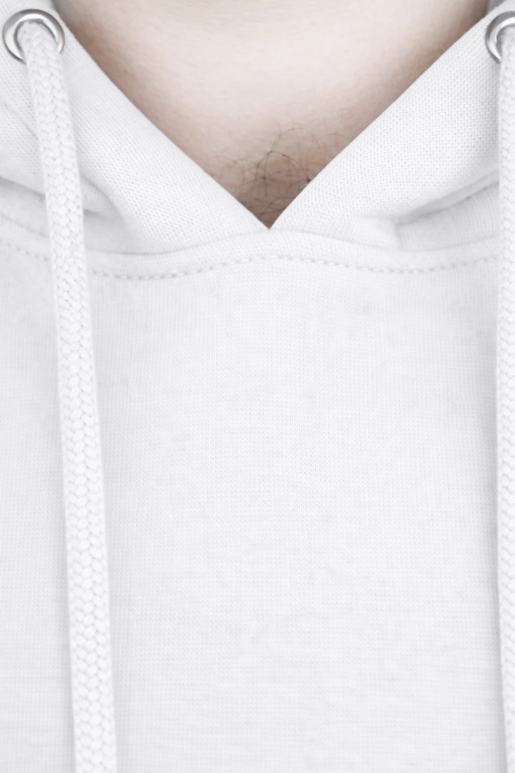 Jigerz Men’s Premium Cotton Pullover Hoodie – White