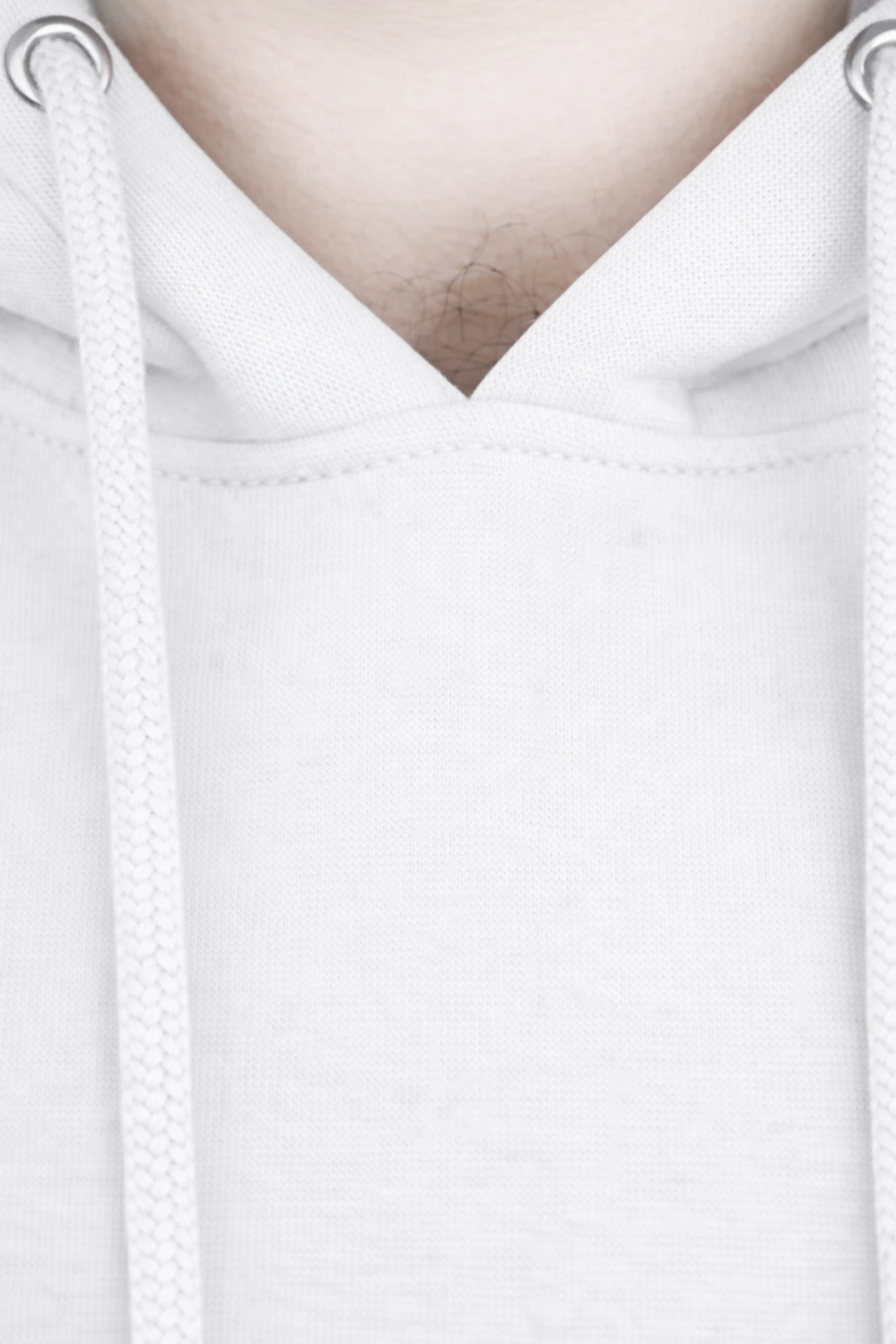 Jigerz Men’s Premium Cotton Pullover Hoodie – White