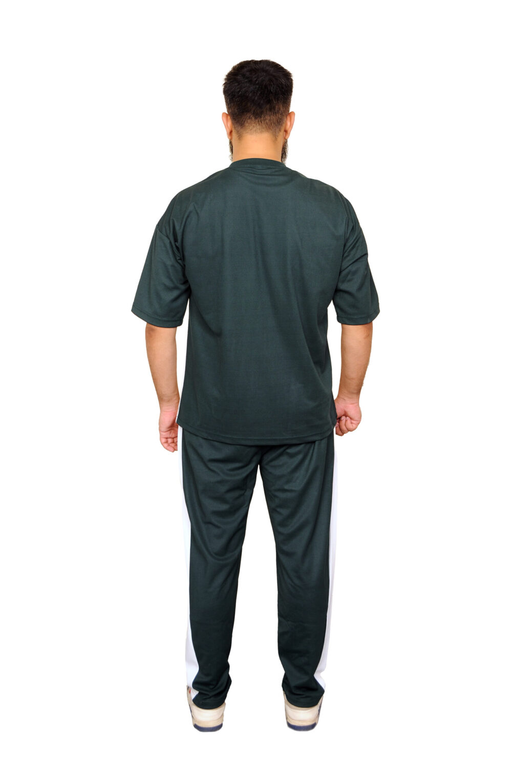 JIGERZ Oversize Sport Trackset – Green & White Azadi Edition - Image 2