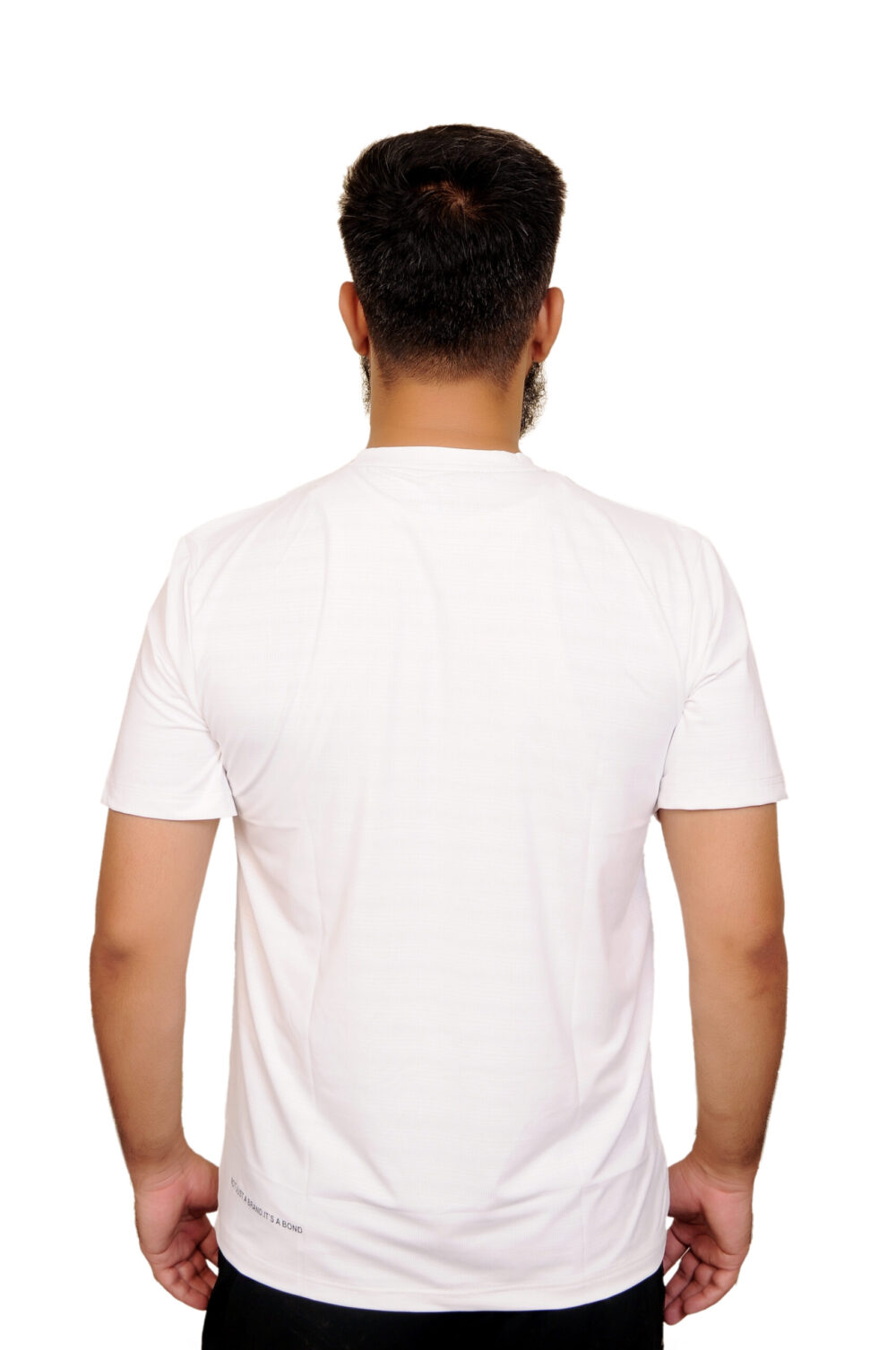 JIGERZ UltraFlex White Tee – Premium Imported Fabric - Image 2