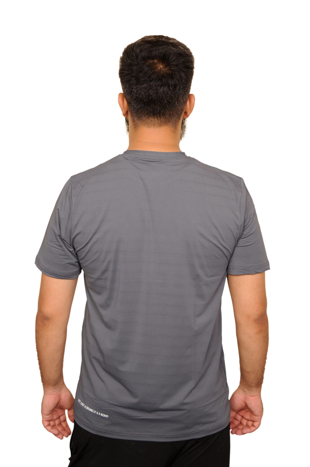 JIGERZ UltraFlex Grey Tee – Premium Imported Fabric - Image 4