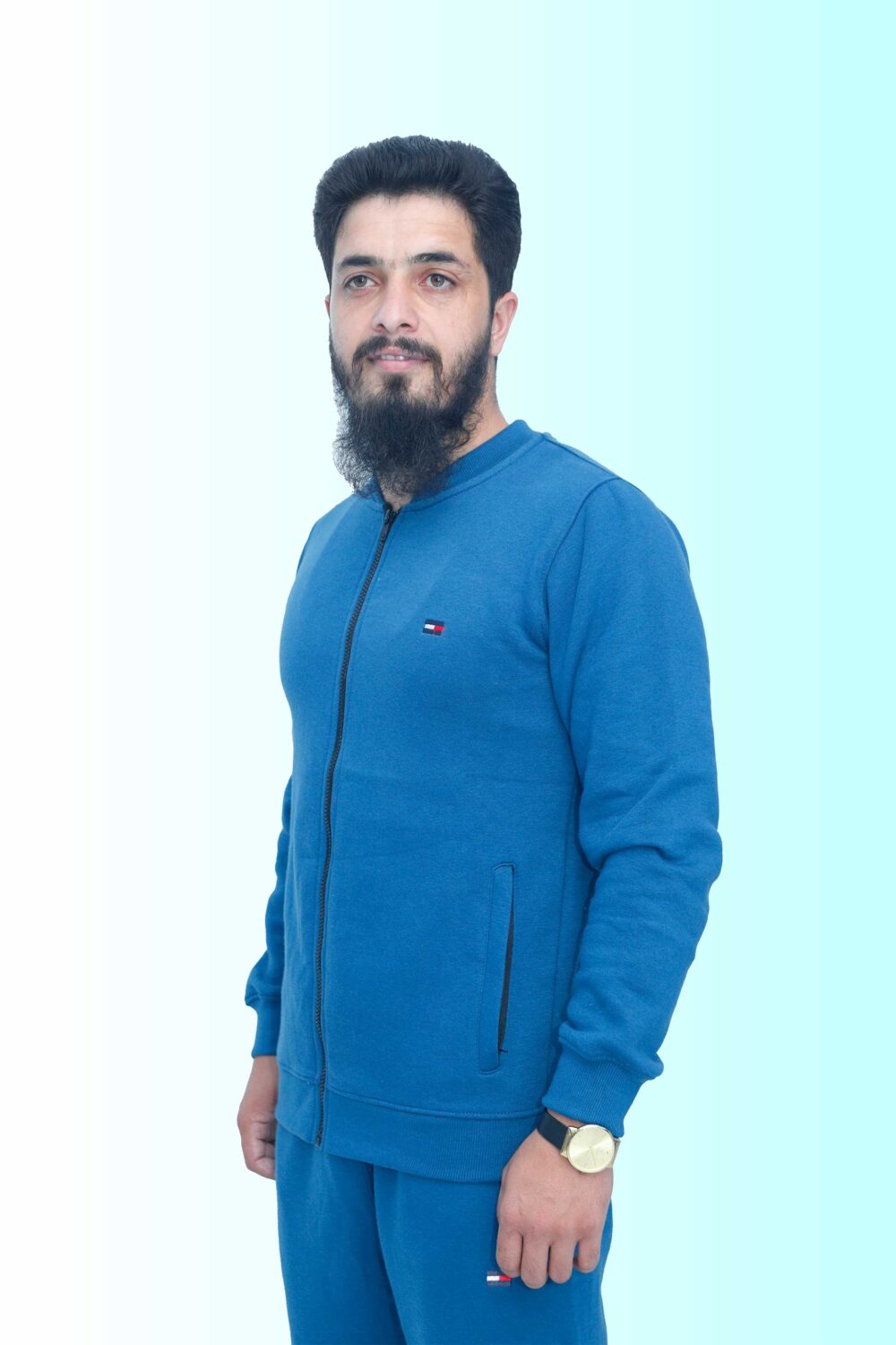 Men Ban Zipper Tracksuit - Image 2